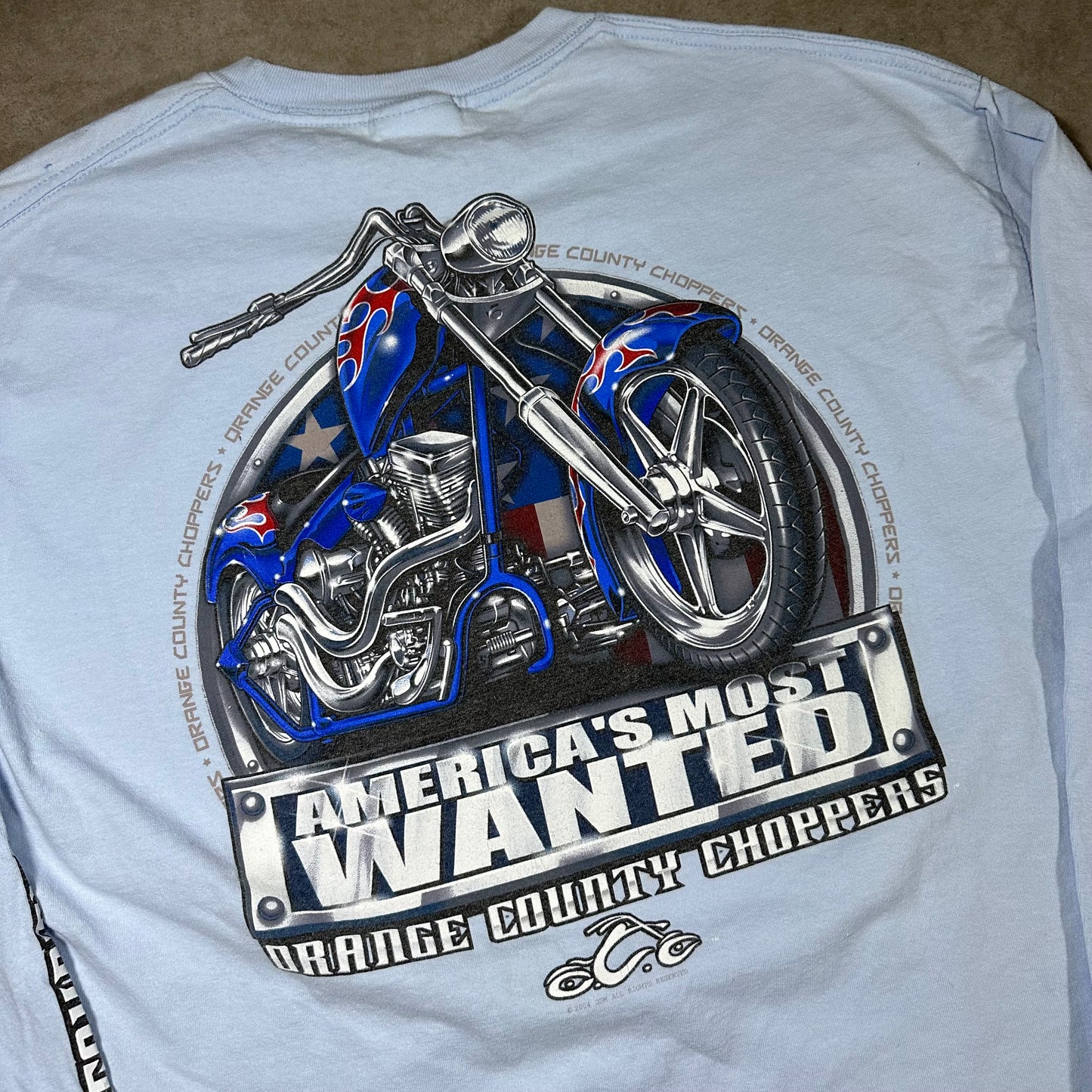 Y2K Orange coast choppers long sleeve tee (XL)