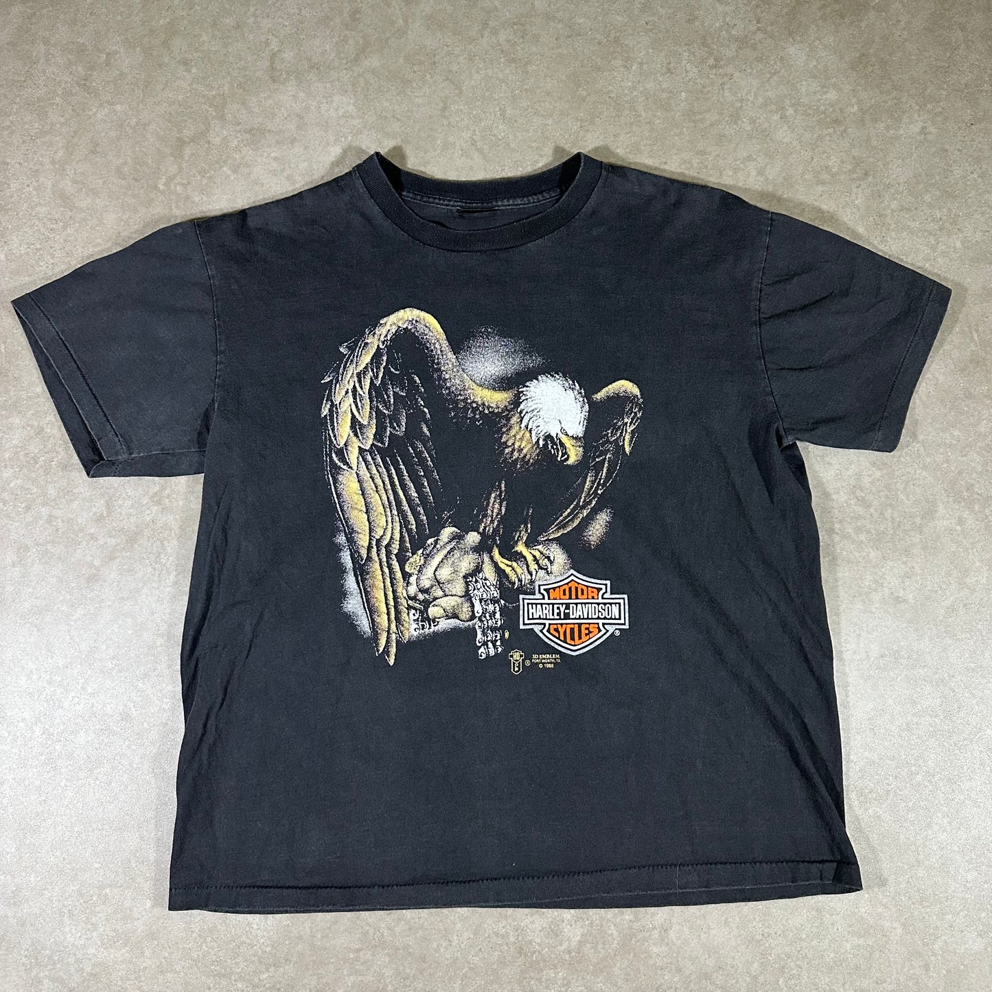 Vintage Harley eagle tee (M) (Boot)