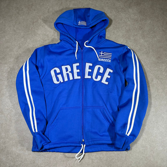 Greece zip up hoodie (M)