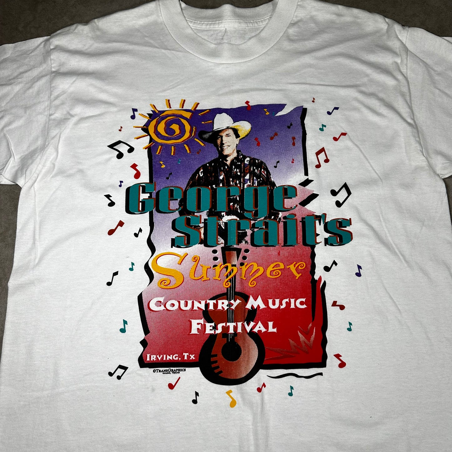 Vintage george strait country music festival tee (L)