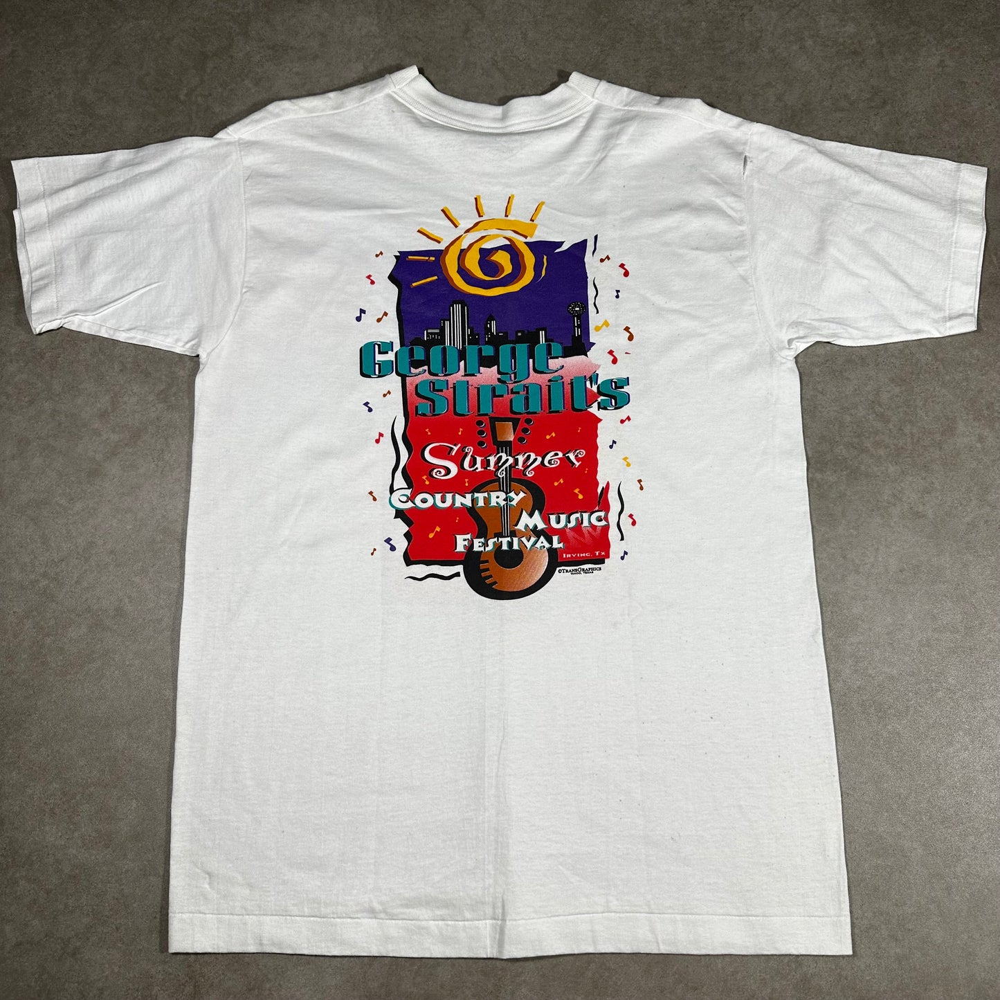 Vintage george strait country music festival tee (L)