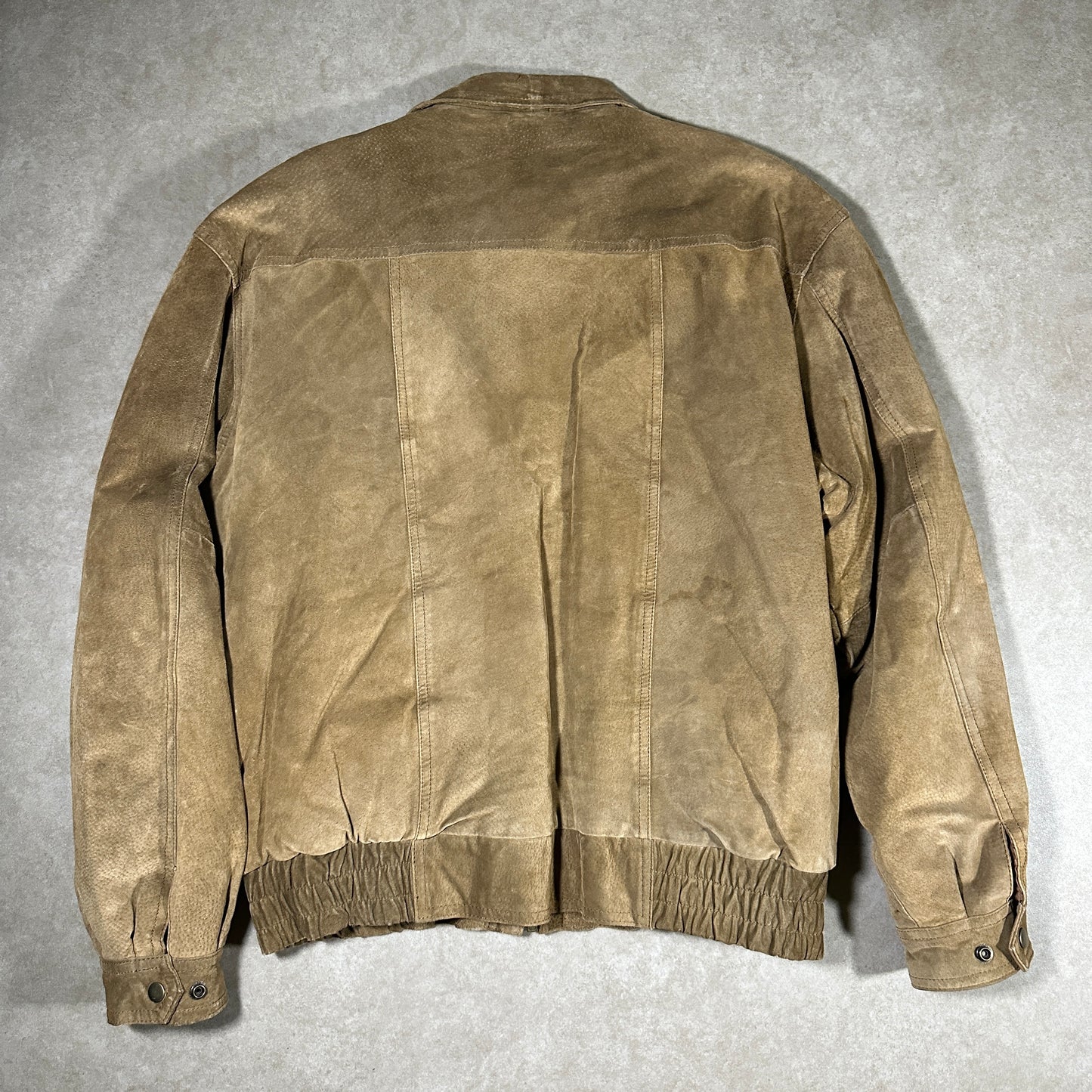 Vintage Italian Stefano Suede Leather Jacket (L)