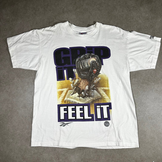 Vintage Reebok baseball “grip it feel it” tee (XL)