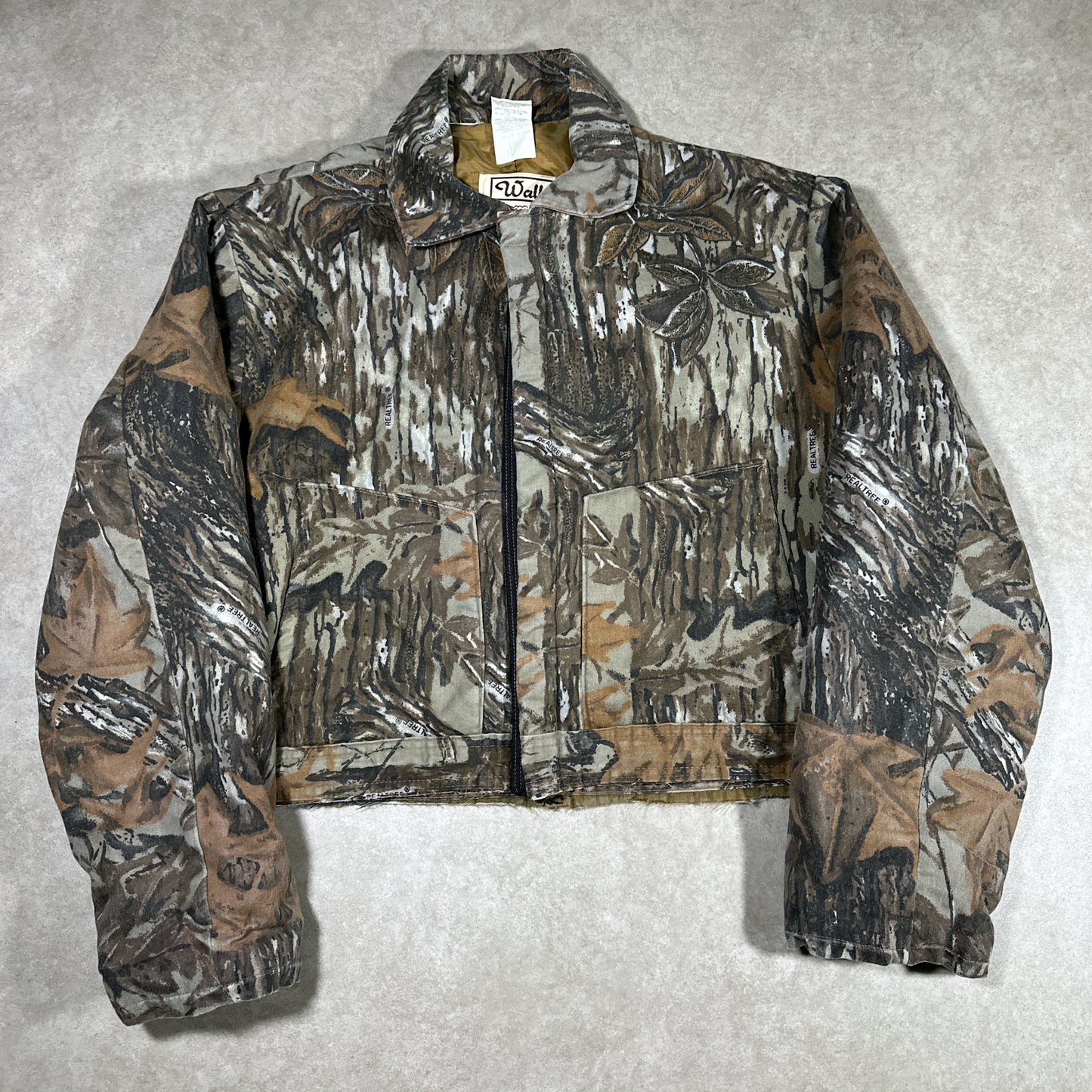 Cropped real tree camo jacket (XL)