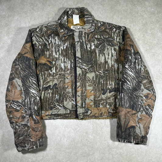 Cropped real tree camo jacket (XL)