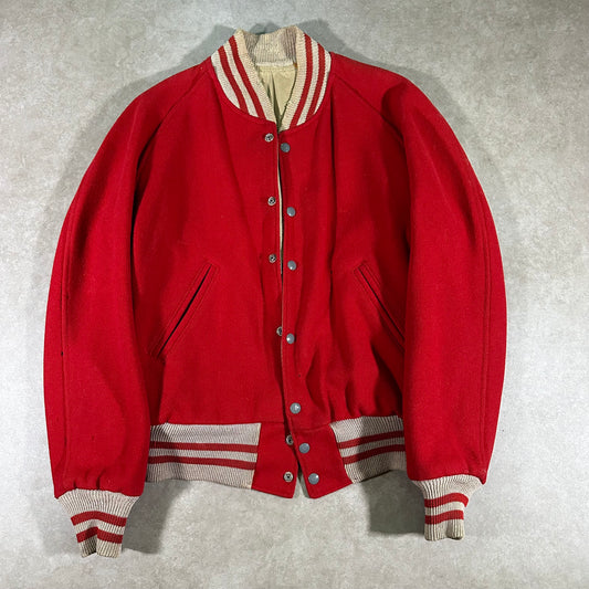 1950s Red varsity jacket (M)