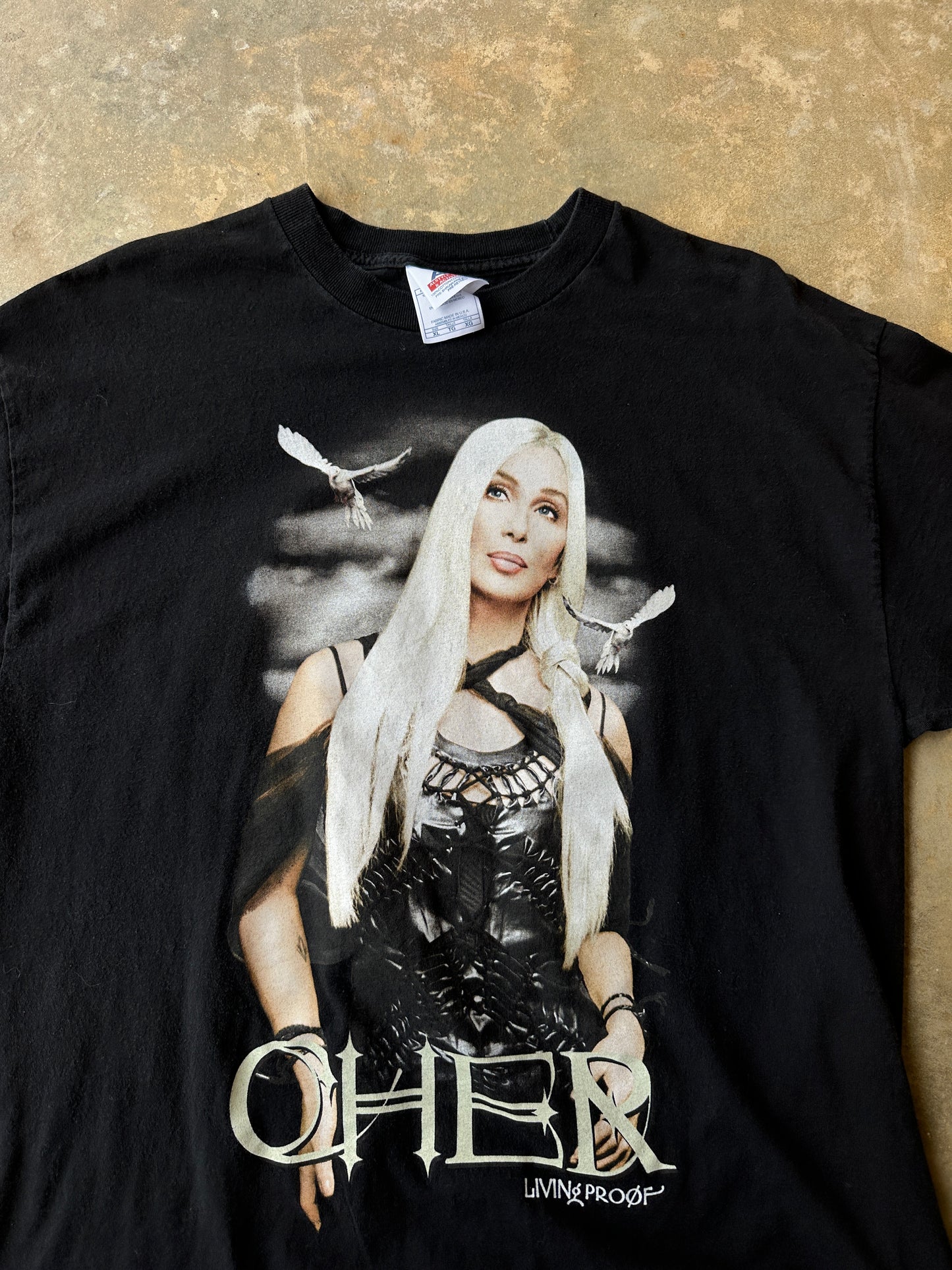 Vintage 2002 Cher living proof farewell tour tshirt (XL)