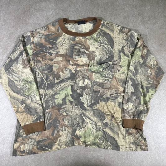Vintage camo long sleeve tee (XL)